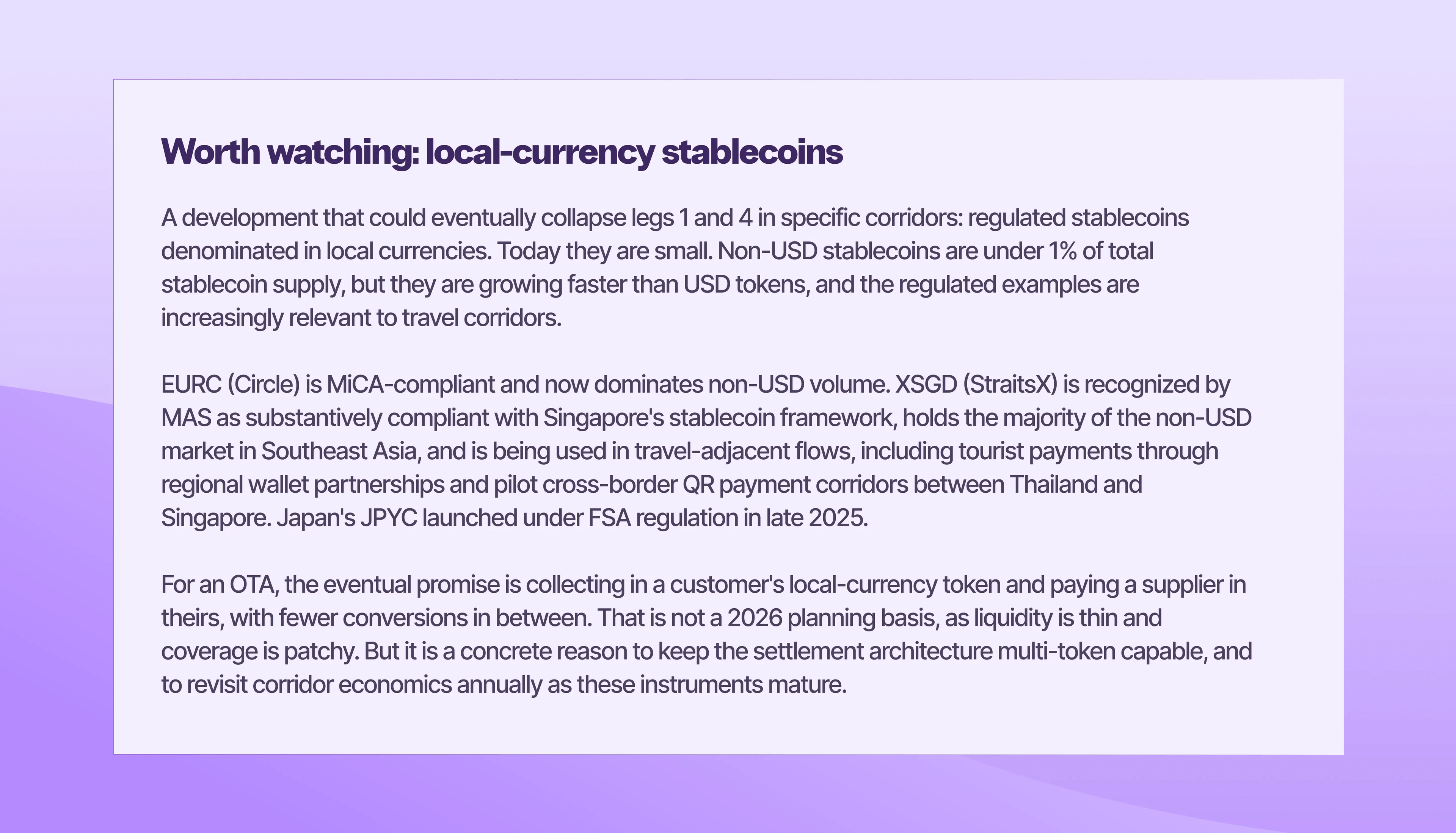 Worth watching: local-currency stablecoins