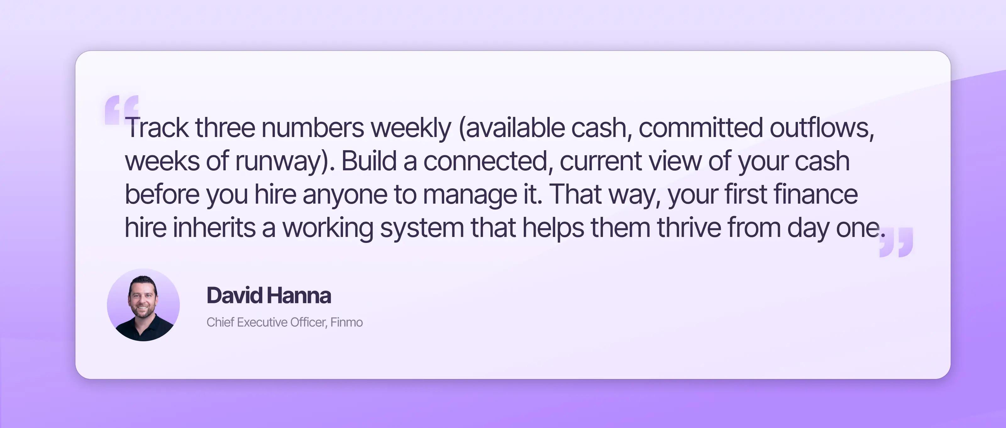 By David Hanna | CEO & Co-founder, Finmo